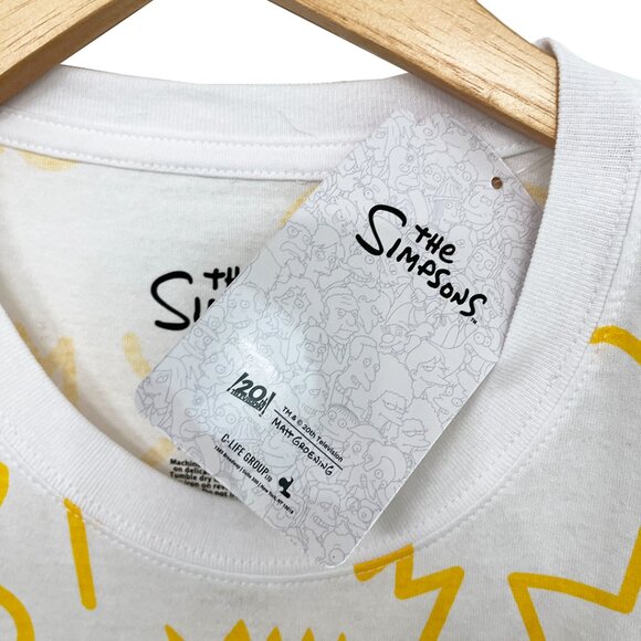 Bart Simpson Skateboarding Abstract Graphic T-Shirt Large - Picture 5 of 8